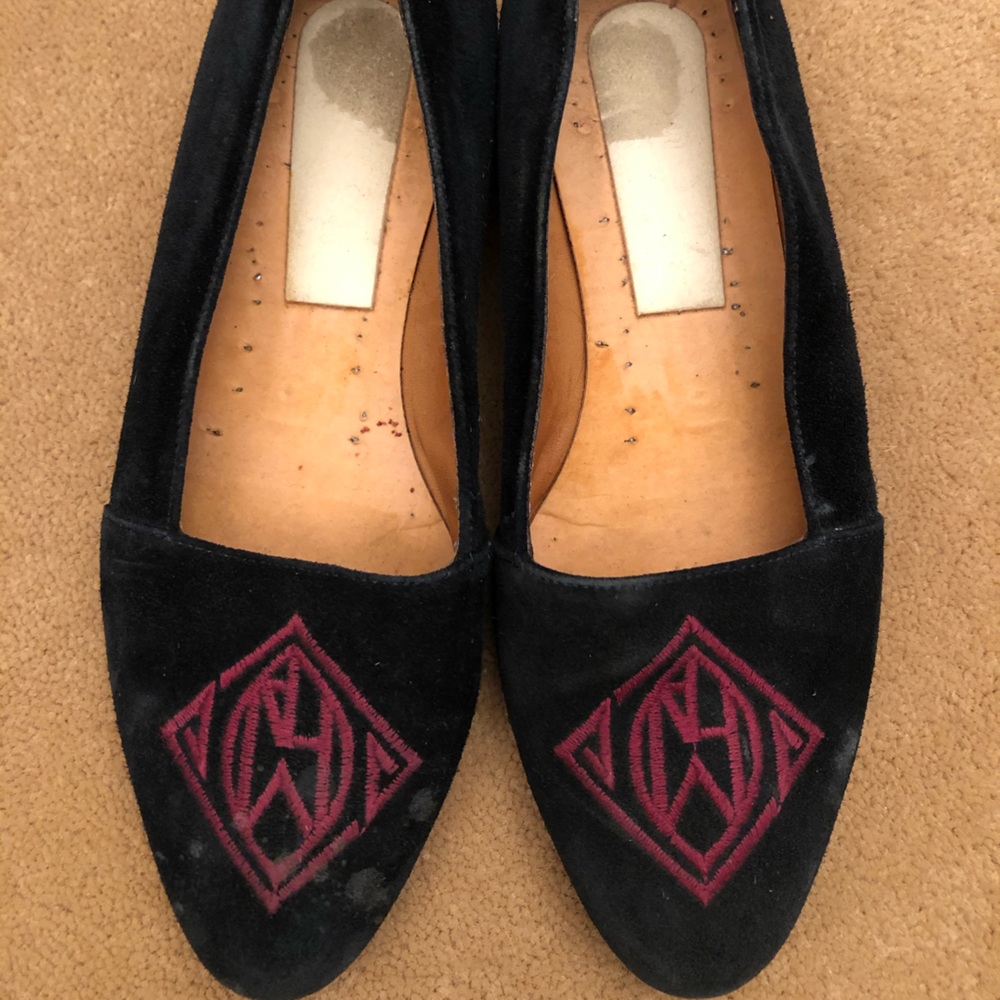 Slip on Flat With embroidered RL logo